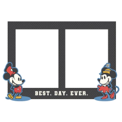 Simple Stories - Coleção Say Cheese Classic Mouse - Frames chipboards