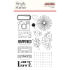 Simple Stories - Coleção For The Record - Carimbos