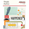 Simple Stories - Coleção For The Record - Die cuts Journal