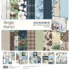 Simple Stories - Coleção Simple Vintage Fresh Snow - Kit 12 Papéis para Scrapbook + Adesivos