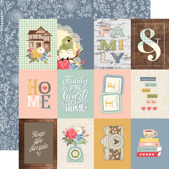 Imagem do Simple Stories - Coleção Front Porch - Kit 12 Papéis para Scrapbook + Adesivos