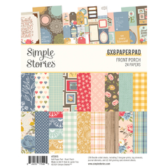 Simple Stories - Coleção Front Porch - Bloco de Papéis para Scrapbook 15x20 cm (6x8 polegadas)