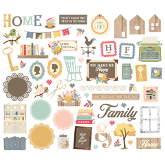 Simple Stories - Coleção Front Porch - Die cuts Bits - comprar online