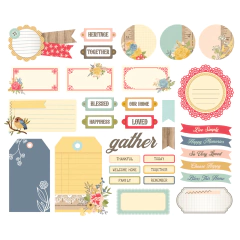 Simple Stories - Coleção Front Porch - Die cuts Journal - comprar online