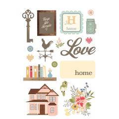 Simple Stories - Coleção Front Porch - Bloco de Adesivos - Scrapbook Life - Materiais para Scrapbook