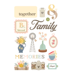 Simple Stories - Coleção Front Porch - Bloco de Adesivos - loja online