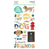 Simple Stories - Coleção Fur Baby Dog - Adesivos foam - comprar online