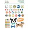 Simple Stories - Coleção Fur Baby Dog - Brads adesivos - comprar online