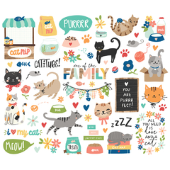 Simple Stories - Coleção Fur Baby Cat - Die cuts Bits na internet