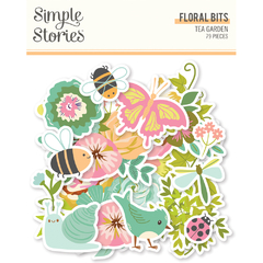 Simple Stories - Coleção Tea Garden - Die cuts Floral - comprar online