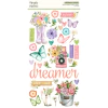 Simple Stories - Coleção Simple Vintage Flower Shoppe - Adesivos chipboard - comprar online