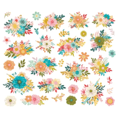 Simple Stories - Coleção Book Fair - Die cuts Floral na internet