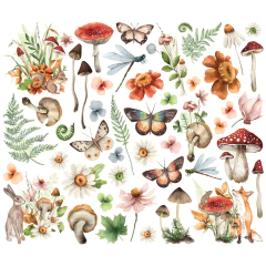 Simple Stories - Coleção Simple Vintage Woodlands - Die cuts Floral na internet