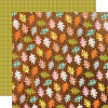 Simple Stories - Coleção Pumpkins & Plaid - Papel para Scrapbook - Collecting Leaves 27406