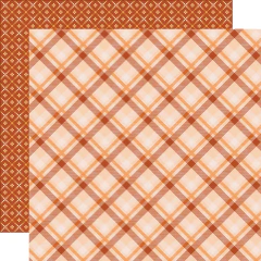 Simple Stories - Coleção Pumpkins & Plaid - Kit 12 Papéis para Scrapbook + Adesivos