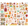 Simple Stories - Coleção Pumpkins & Plaid - Die cuts Bits