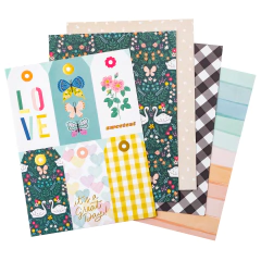 Bea Valint Design - Coleção Sketchbook - Bloco de Papéis para Scrapbook 15x20 cm (6x8 polegadas) 36 folhas - loja online