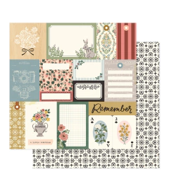 Maggie Holmes Design - Coleção Forever Fields - Kit 24 Papéis para Scrapbook + Bolsa plástica - comprar online