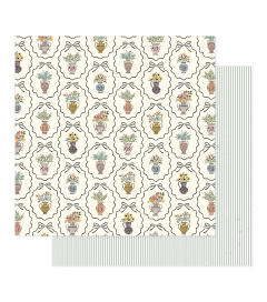 Maggie Holmes Design - Coleção Forever Fields - Kit 24 Papéis para Scrapbook + Bolsa plástica