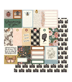 Maggie Holmes Design - Coleção Forever Fields - Kit 24 Papéis para Scrapbook + Bolsa plástica - loja online