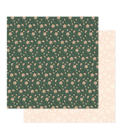 Maggie Holmes Design - Coleção Forever Fields - Kit 24 Papéis para Scrapbook + Bolsa plástica
