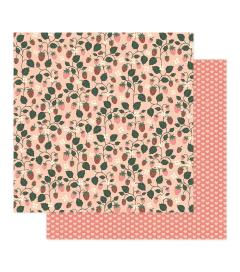 Maggie Holmes Design - Coleção Forever Fields - Kit 24 Papéis para Scrapbook + Bolsa plástica