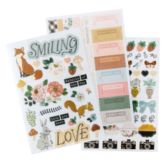 Maggie Holmes Design - Coleção Forever Fields - Bloco de Adesivos - Scrapbook Life - Materiais para Scrapbook