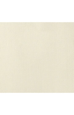 American Crafts Cardstock - Weave - Vanilla 71041