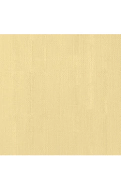 American Crafts Cardstock - Weave - Butter 71040
