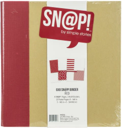 ÁLBUM IMPORTADO - SIMPLE STORIES - SNAP Binder Completo 15x21cm (6x8") - cor Red - comprar online