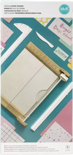 We R Makers - Premium Paper Trimmer - Refiladora com base de vincar em centímetros e polegadas
