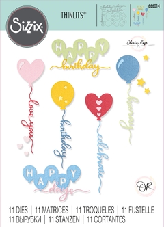 Sizzix - Facas de Corte - Thinlits Dies - Balloon Occasions