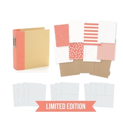 ÁLBUM IMPORTADO - SIMPLE STORIES - SNAP Binder Completo 15x21cm (6x8") - cor Coral - comprar online