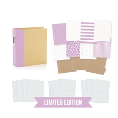 ÁLBUM IMPORTADO - SIMPLE STORIES - SNAP Binder Completo 15x21cm (6x8") - cor Lilac - comprar online