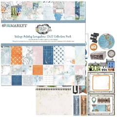 49 and Market - Coleção Vintage Artistry Everywhere - Kit 8 Papéis dupla face para Scrapbook - comprar online