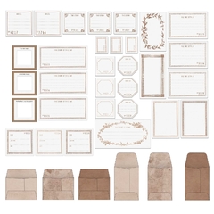 49 and Market - Coleção Color Swatch Toast - Die cuts e Envelopes na internet