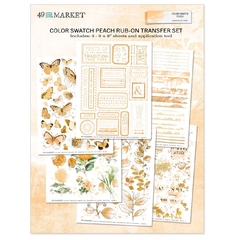 49 and Market - Coleção Color Swatch Peach - Rub-on Transfer
