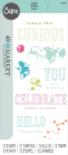 Sizzix + 49 and Market - Carimbos Hello You Sentiments