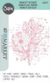 Sizzix + 49 and Market - Facas de Corte + Carimbos Floral Mix Cluster