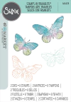 Sizzix + 49 and Market - Facas de Corte + Carimbos Painted Pencil Butterflies