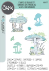 Sizzix + 49 and Market - Facas de Corte + Carimbos Painted Pencil Mushrooms