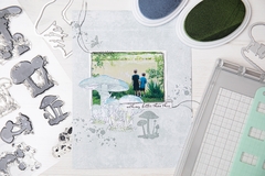 Sizzix + 49 and Market - Facas de Corte + Carimbos Painted Pencil Mushrooms - loja online