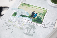 Sizzix + 49 and Market - Facas de Corte + Carimbos Painted Pencil Mushrooms - comprar online