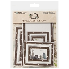 49 and Market - Coleção Wherever - Die cuts Chipboard Frames