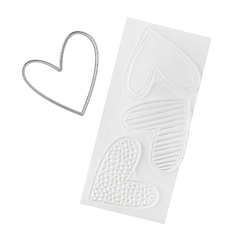 Vicky Boutin Design - Coleção Mixed Media - Carimbos + Facas de Corte Heart - comprar online