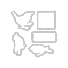 Sizzix + 49 and Market - Facas de Corte + Carimbos Bird Song - comprar online
