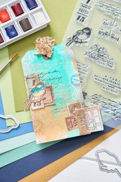 Sizzix + 49 and Market - Facas de Corte + Carimbos Bird Song - Scrapbook Life - Materiais para Scrapbook