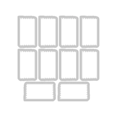Sizzix + 49 and Market - Facas de Corte + Carimbos Tab Stamp Alpha - comprar online