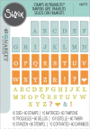 Sizzix + 49 and Market - Facas de Corte + Carimbos Tab Stamp Alpha