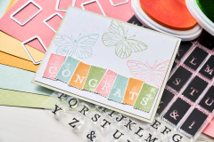 Sizzix + 49 and Market - Facas de Corte + Carimbos Tab Stamp Alpha - Scrapbook Life - Materiais para Scrapbook